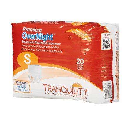 Tranquility 2114 Premium Overnight Underwear Small cs/80 Heavy Absorbency