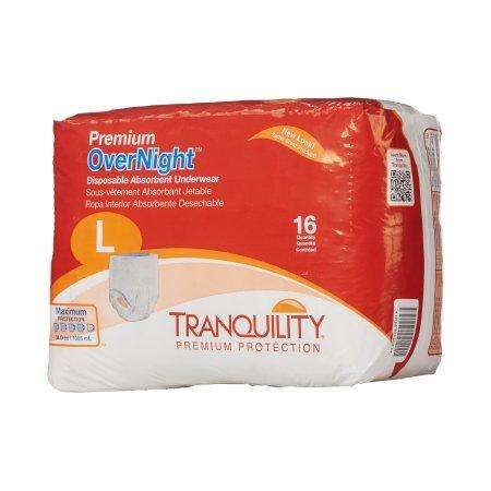 Tranquility 2116 Premium Overnight Underwear Large cs/64 Heavy Absorbency