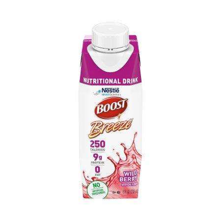 BOOST BREEZE Wild Berry flavor 8oz screw top carton 24/CS