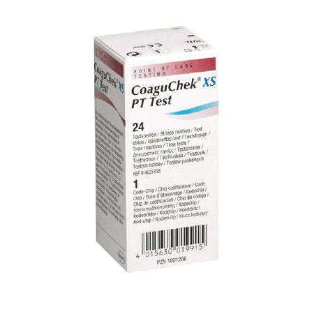 Coaguchek XS Test Strip by Roche, 24 strip box