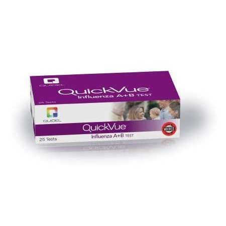 Quidel QuickVue Flu A+B Rapid Test Kit, 25 test box