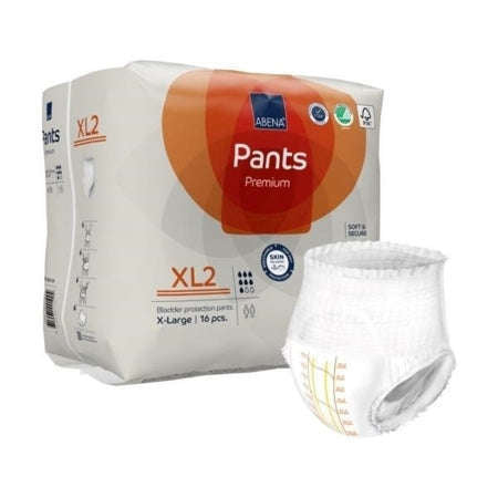 Abena Pants Premium XL2 Absorbent Underwear, XL 16/pk