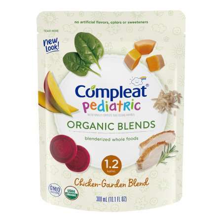 Compleat Pediatric Organic Blends, Chicken Garden Blend 4390084642 single pouches