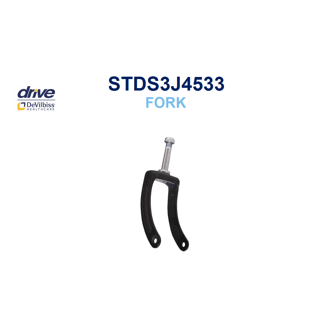 Drive Medical Standard Replacement Caster Fork, STDS3J4533 each