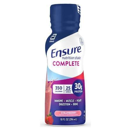 Ensure Complete 68059, Strawberry 10 oz. bottle cs/16