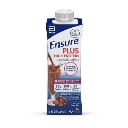 Ensure Plus High Protein 68230, Chocolate 8oz. carton cs/24