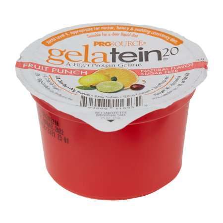 Gelatein 20 Protein Supplement, Fruit Punch 4oz. cup 11693 36/cs