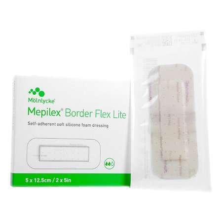 Mepilex Border Flex Lite 2x5 Foam Dressing by Molnlycke, bx/5