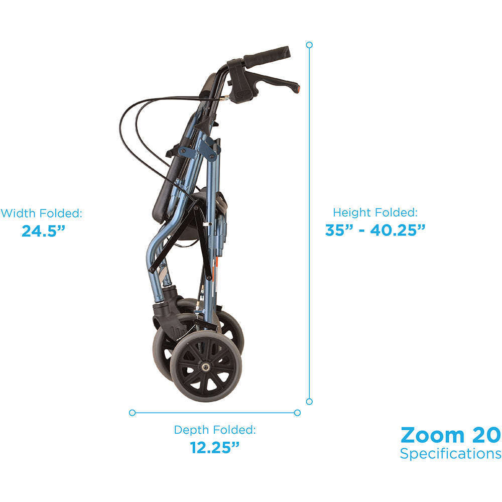 Nova Zoom 20 Rollator, 4220BL Blue