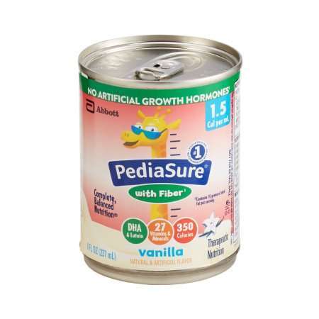 Pediasure 1.5 Oral/Tube Feeding Formula 8oz W/Fiber 67374, Vanilla 24/cs