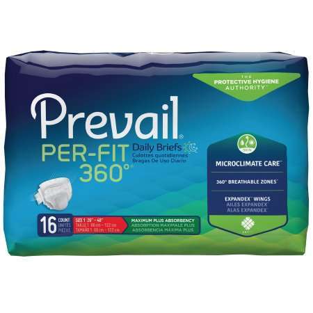 Prevail Per-Fit 360 Heavy Absorbency Brief, Pack
