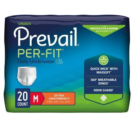 Prevail Per-Fit Protective Underwear, Medium PF-512 80/cs