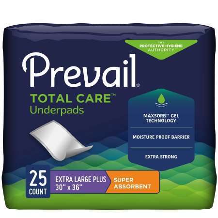 Prevail Total Care 30x36 Underpad, UP-425, 25/bag