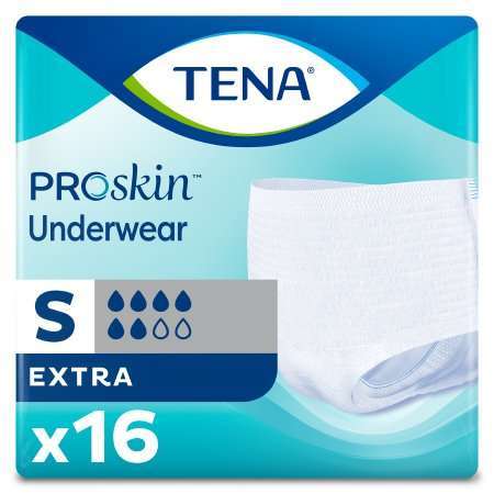 TENA 72116 Proskin Extra Protective Underwear, size S 25-35in, PK/16