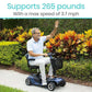 Vive Health 4 Wheel Mobility Scooter, Red MOB1027RED