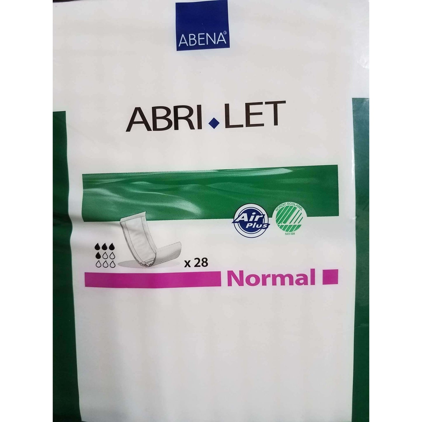 Abena 300216 Abri-Let Normal, 6inx15in foil free pk/28