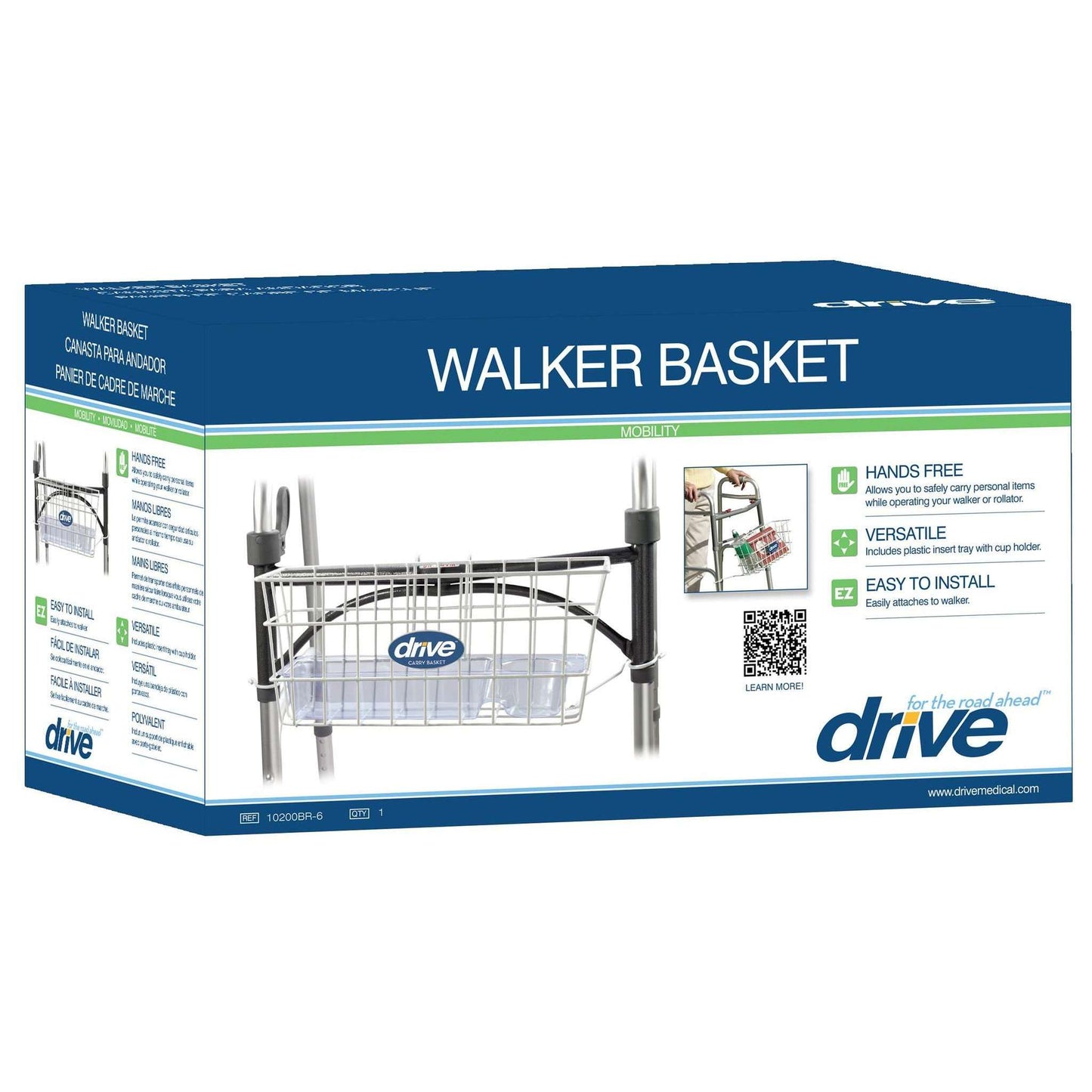 Drive 10200B Universal walker basket with insert