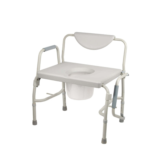 Drive 11135-1 Bariatric Drop Arm Bedside Commode Chair