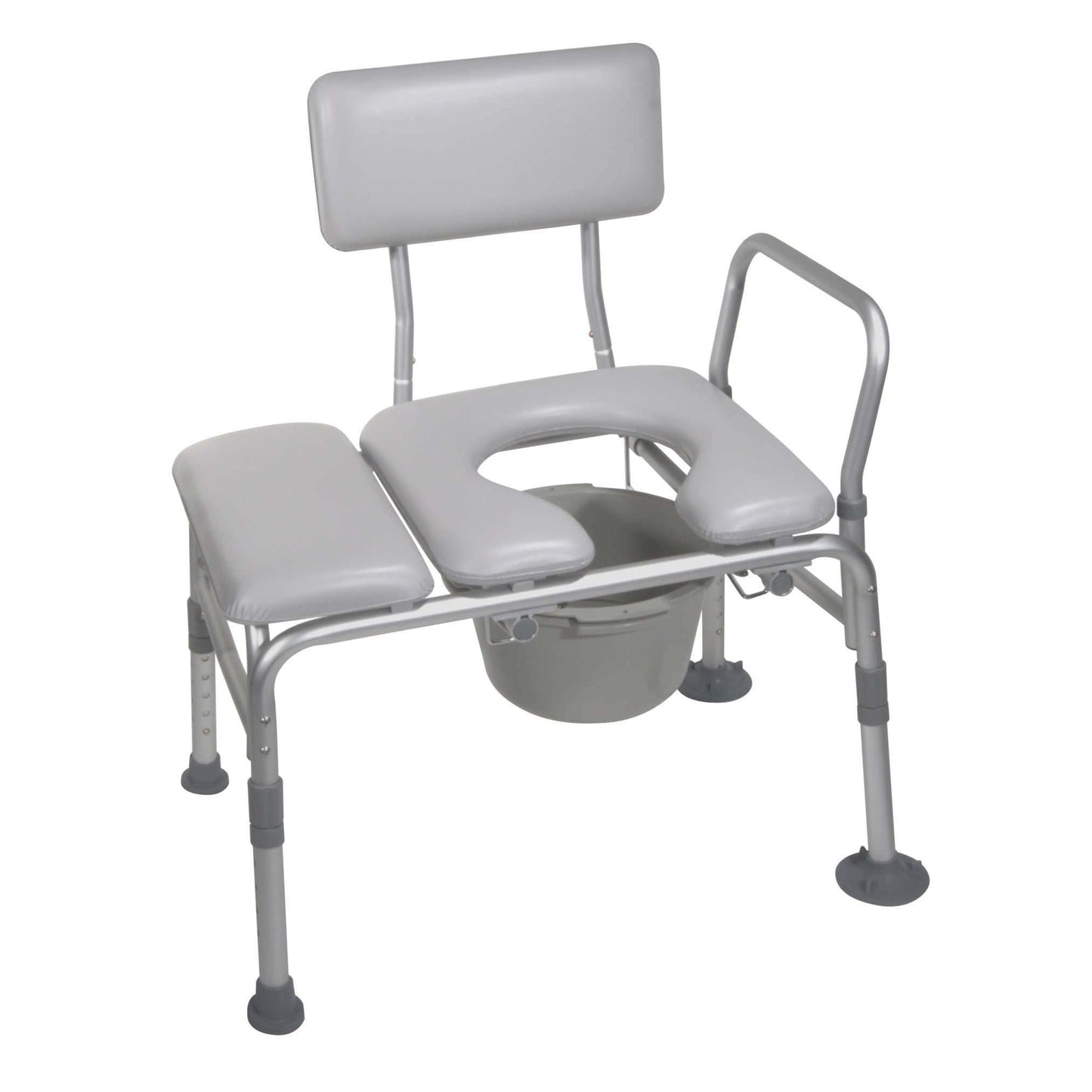 Drive 12005kdc-1 Padded Seat Transfer Bench with Commode Opening