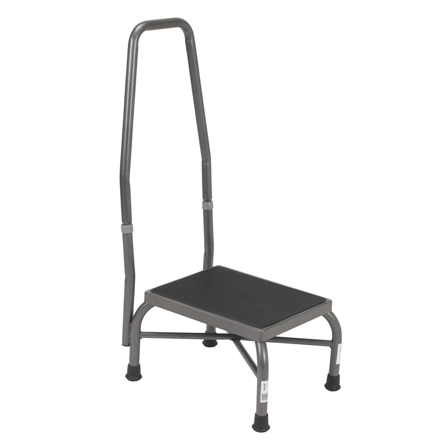 Drive 13062-1SV Heavy Duty Bariatric Footstool with Non Skid Rubber Platform and Handrail