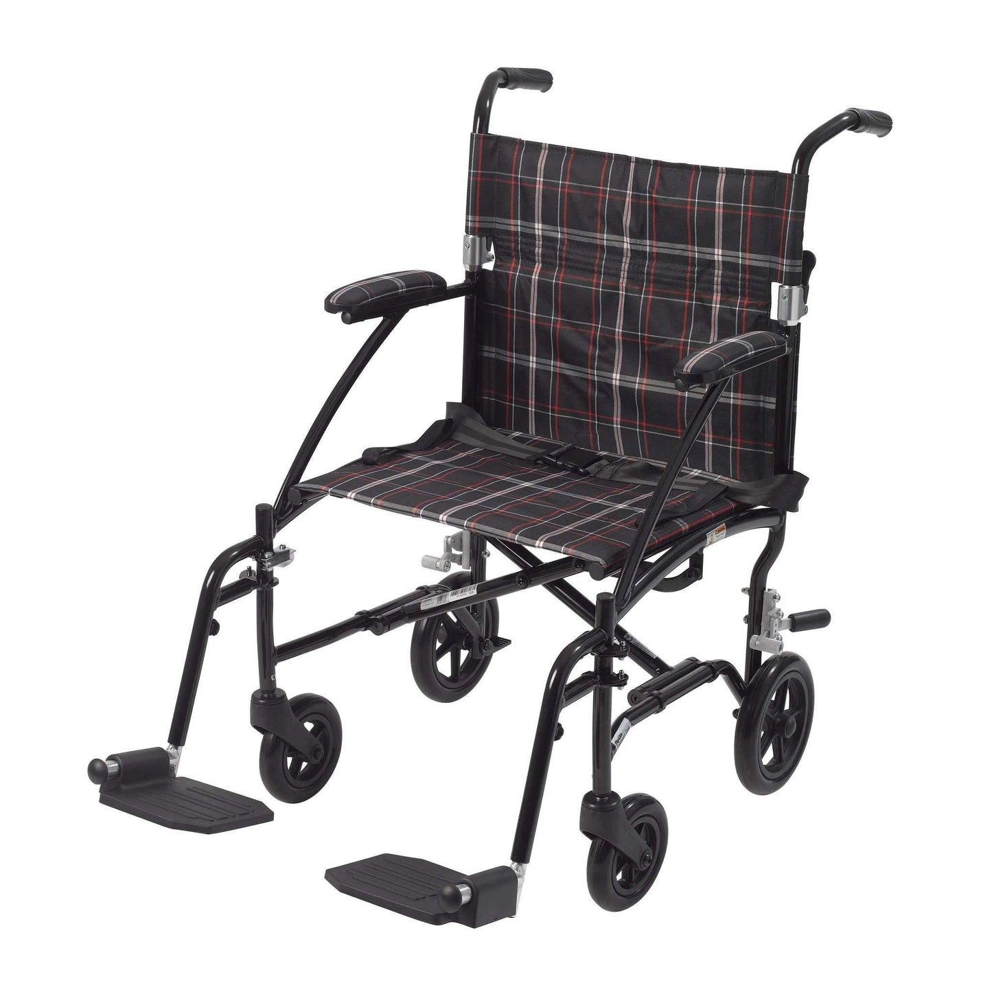 Drive dfl19-blk Fly Lite Ultra Lightweight Transport Wheelchair, Black