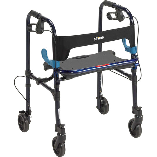 Drive Medical 10243 Clever-Lite Walker, Adult, with 8" Casters