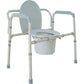 Drive Medical 11117N-1 3-in-1 Bariatric Folding Commode, 650 lbs Capacity
