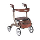 Drive Medical RTL10266CH-HS Nitro Deluxe Euro Style Rollator with rigged seat, Champagne