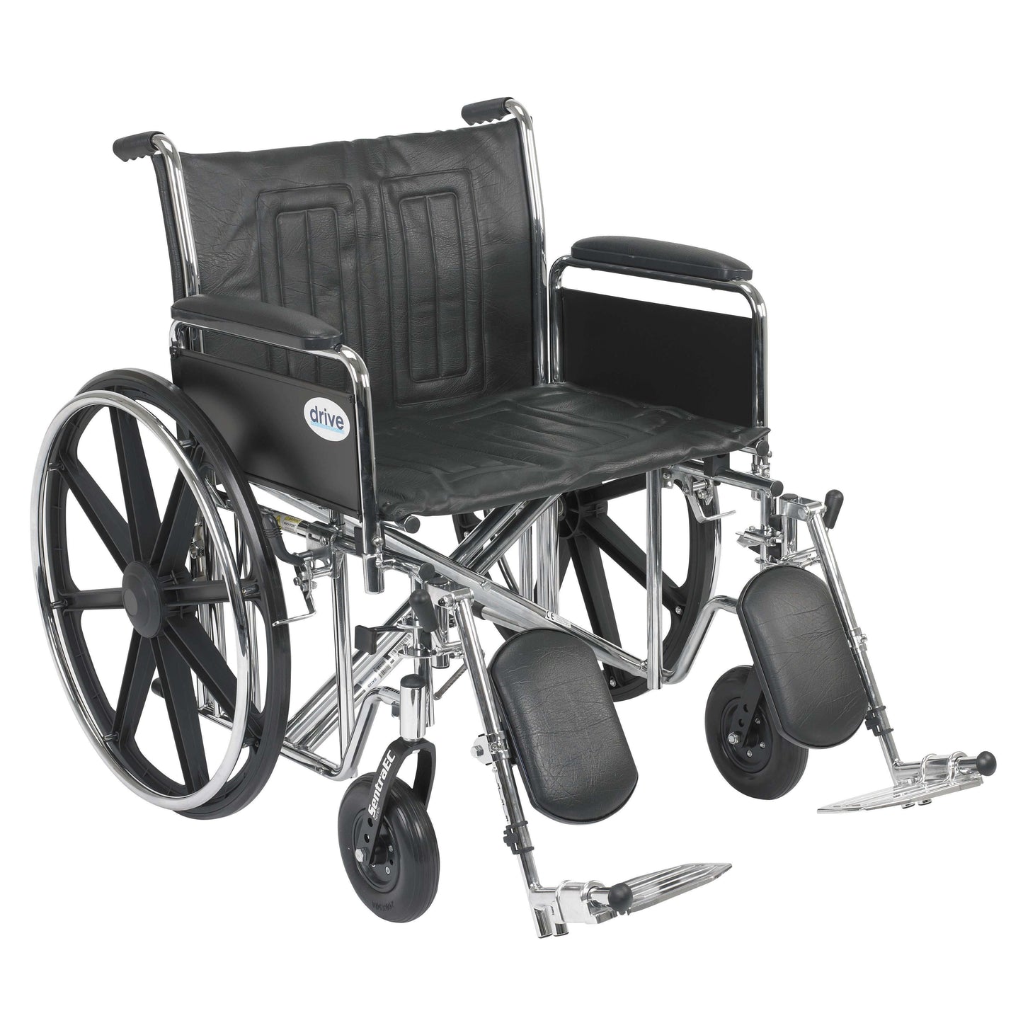 Drive std24ecdfa-elr Sentra EC Heavy Duty 24" Wheelchair