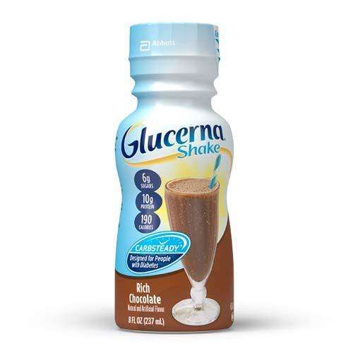 Glucerna 57804 Rich Chocolate shake 8 fl. oz. Bottle 24/cs