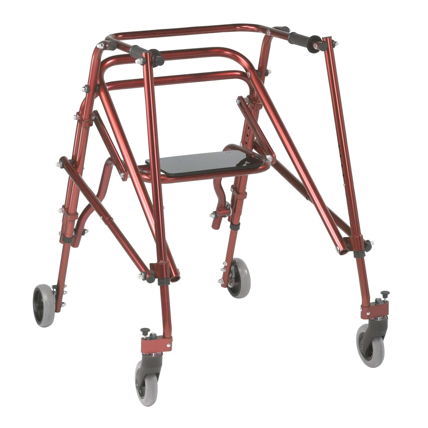 Nimbo 2G Lightweight Posterior Walker with Seat, Large, Castle Red