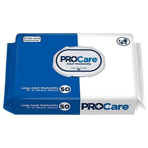 ProCare Adult Bath Wipes Disposable Washcloths CRW050
