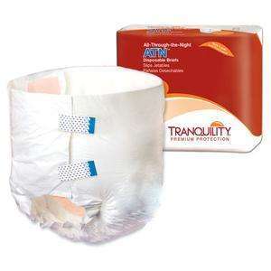 Tranquility 2187 ATN All Through The Night Disposable Briefs  XL 12/pk