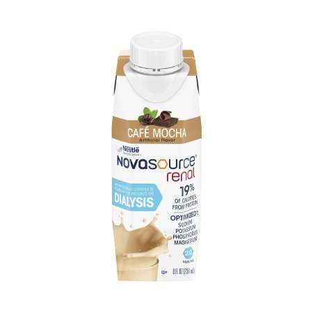 Nestle Novasource Renal 8 OZ Screw Top Carton, Cafe Mocha 24/cs